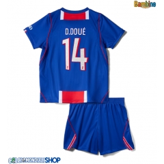 Maglie da calcio Paris Saint-Germain Desire Doue #14 Prima Maglia Bambino 2026-27 Manica Corta + Pantaloni corti)